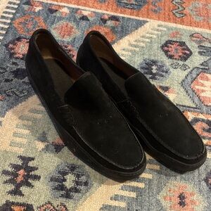 Michael Toschi Black Suede Men's Loafers